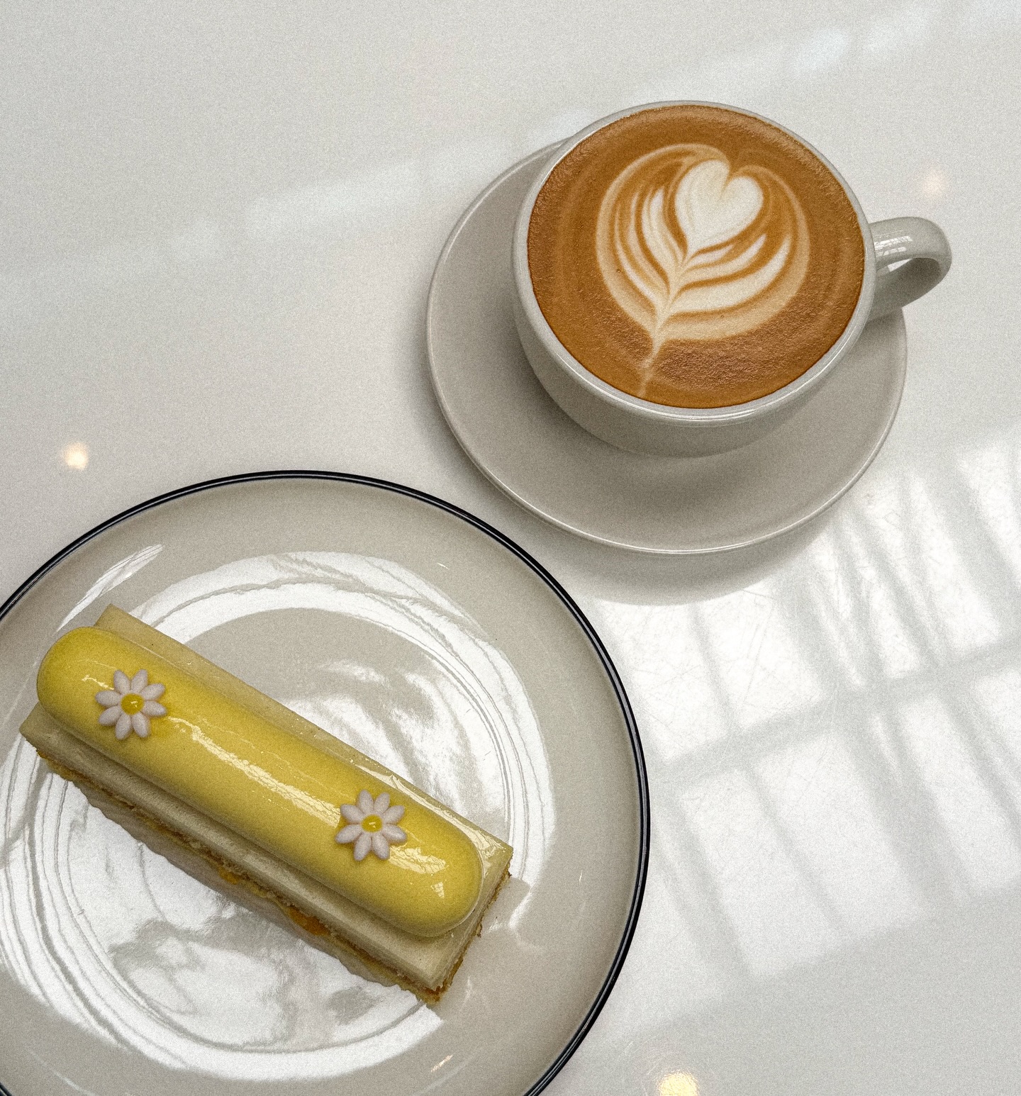 Dessert and coffee at A&A Croissant