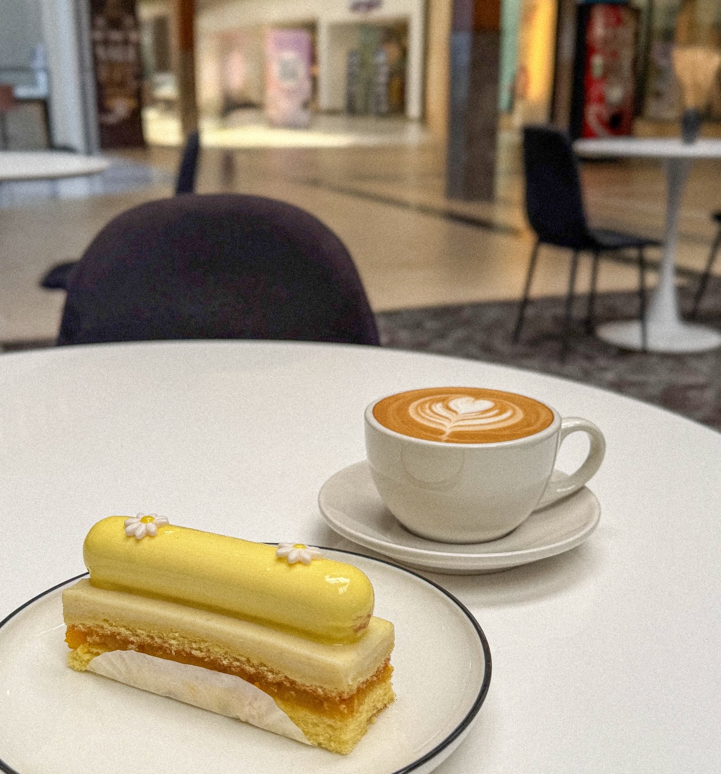Coffee and dessert at A&A Croissant